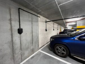 %Stacje ładowania samochodów elektrycznych%